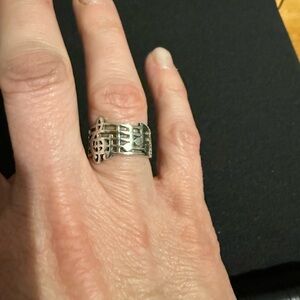 James Avery Silver Music Note Ring